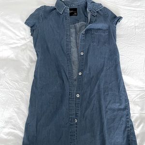 Collared Denim Dress